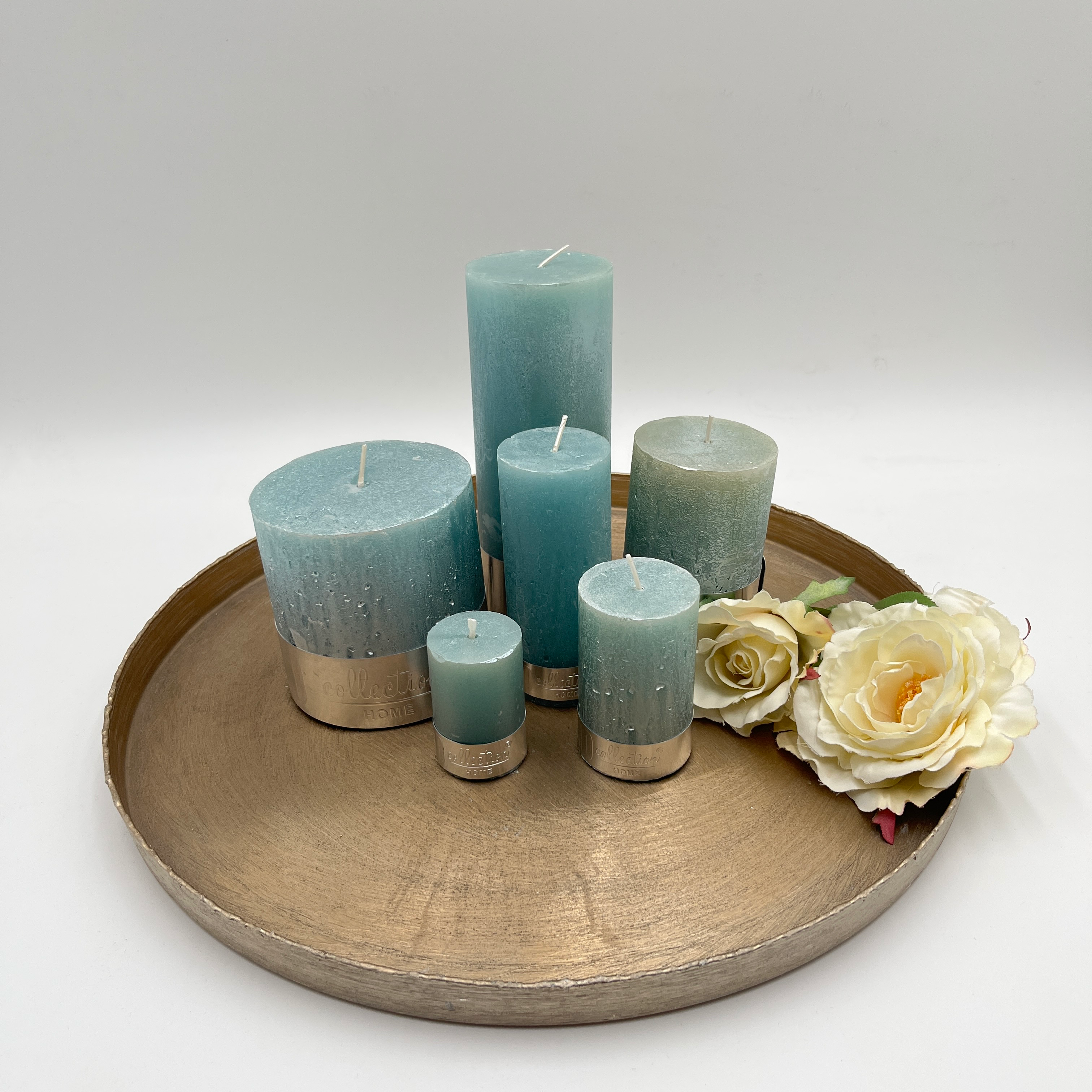 Stumpenkerzen Blue